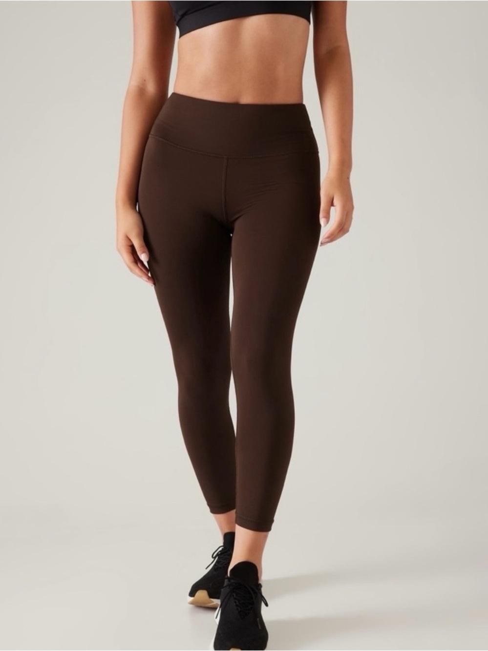 Athleta Elation Train 7/8 Leggings Toasted Brown Train Gym Small